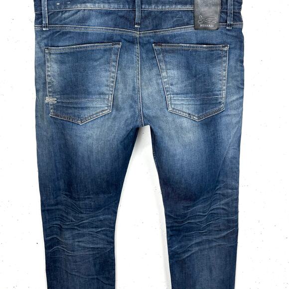 Denham Mens Razor Slim Fit Denim Jeans Cotton Poly Stretch Blue Niss Size 36 - Picture 11 of 14